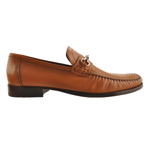 Bruno Magli Pilson Nappa Bit Loafers Tan MensDesignerShoe