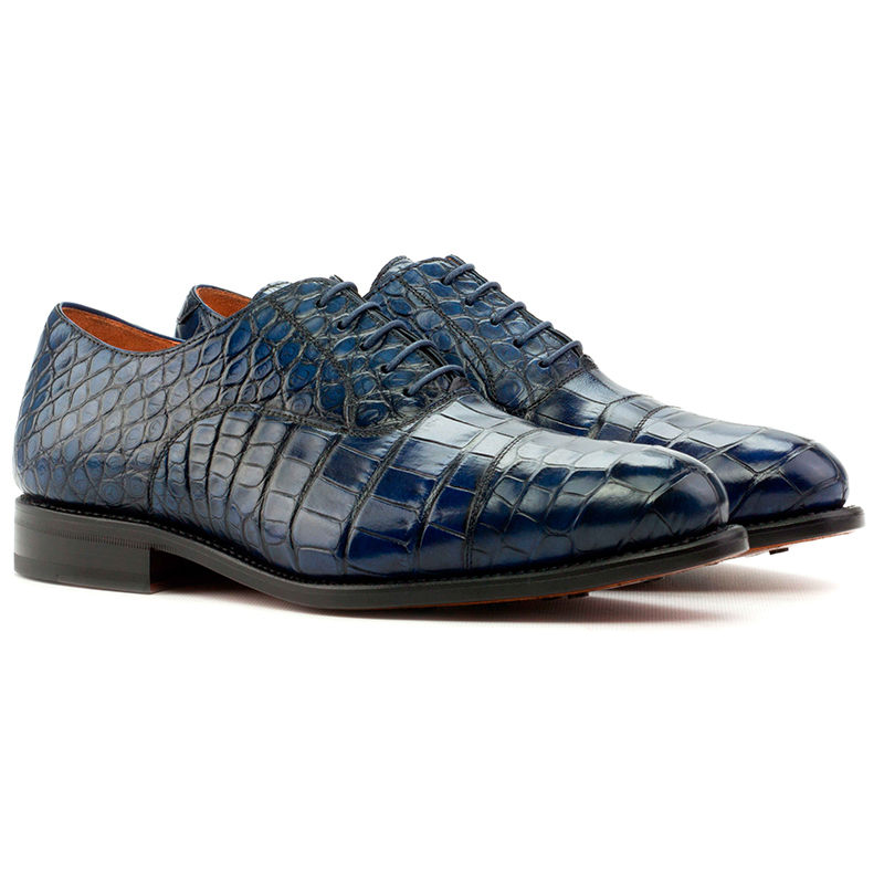 Belvedere Genova R53 Men's Designer Shoes Navy Exotic Alligator Slip-O –  AmbrogioShoes