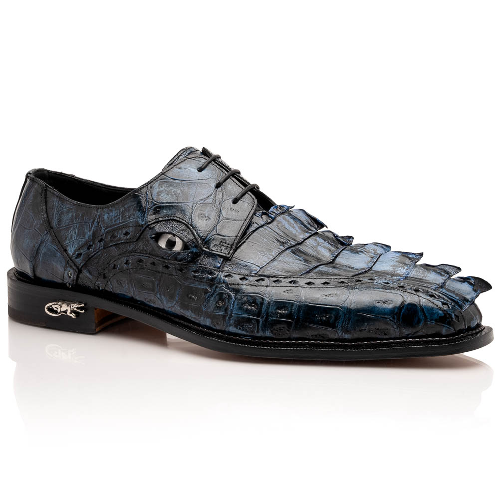 Mauri 4717/3 Baby Croc / Hornback Dress Shoes Night Image