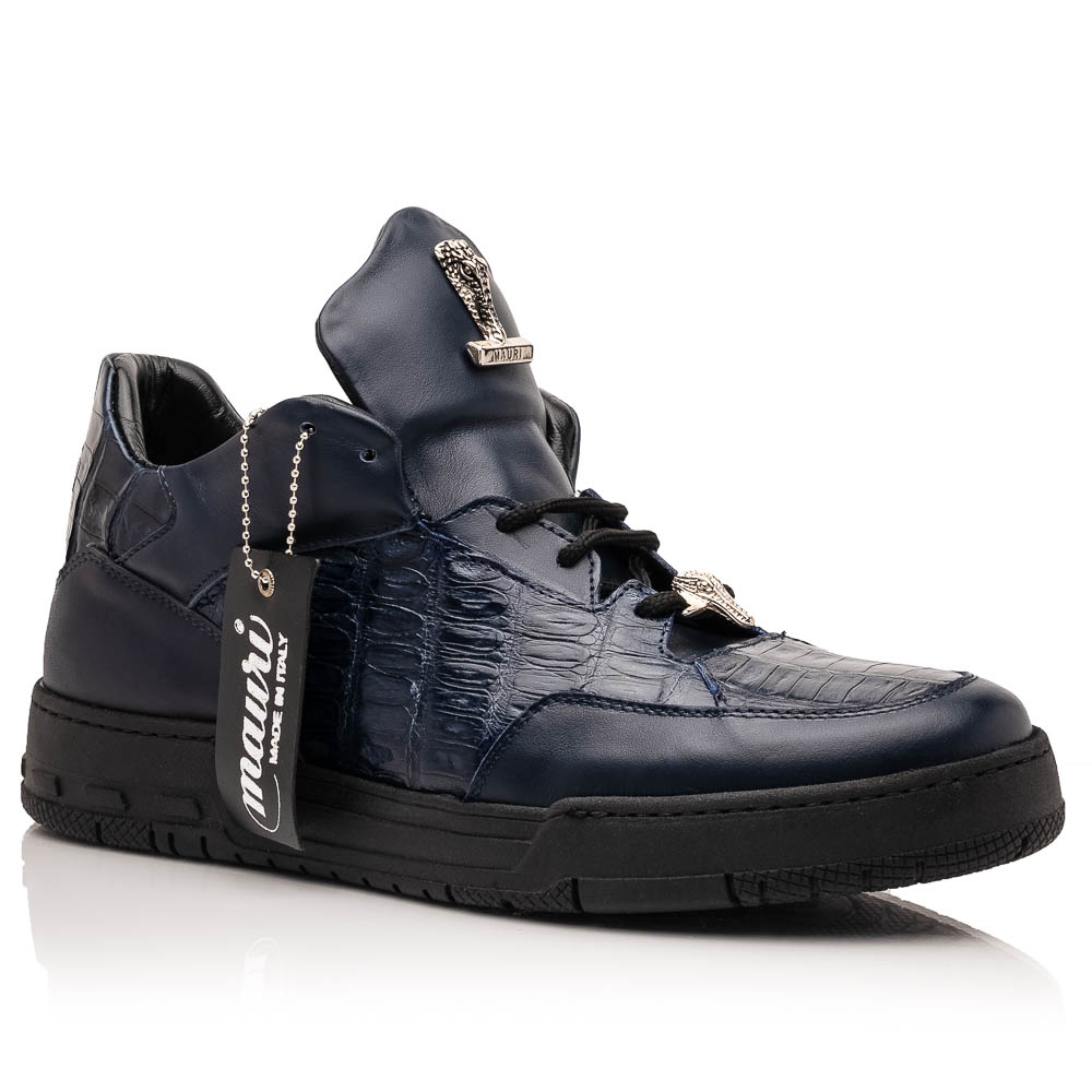 Mauri 8423+TG02 Caiman Nappa Sneakers Wonder Blue Image