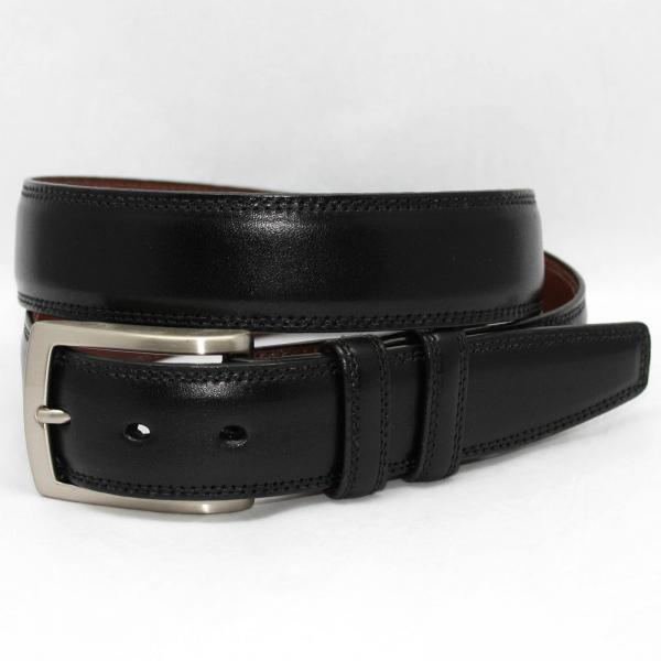 Torino Leather Burnished Veal - Black |MensDesignerShoe.com