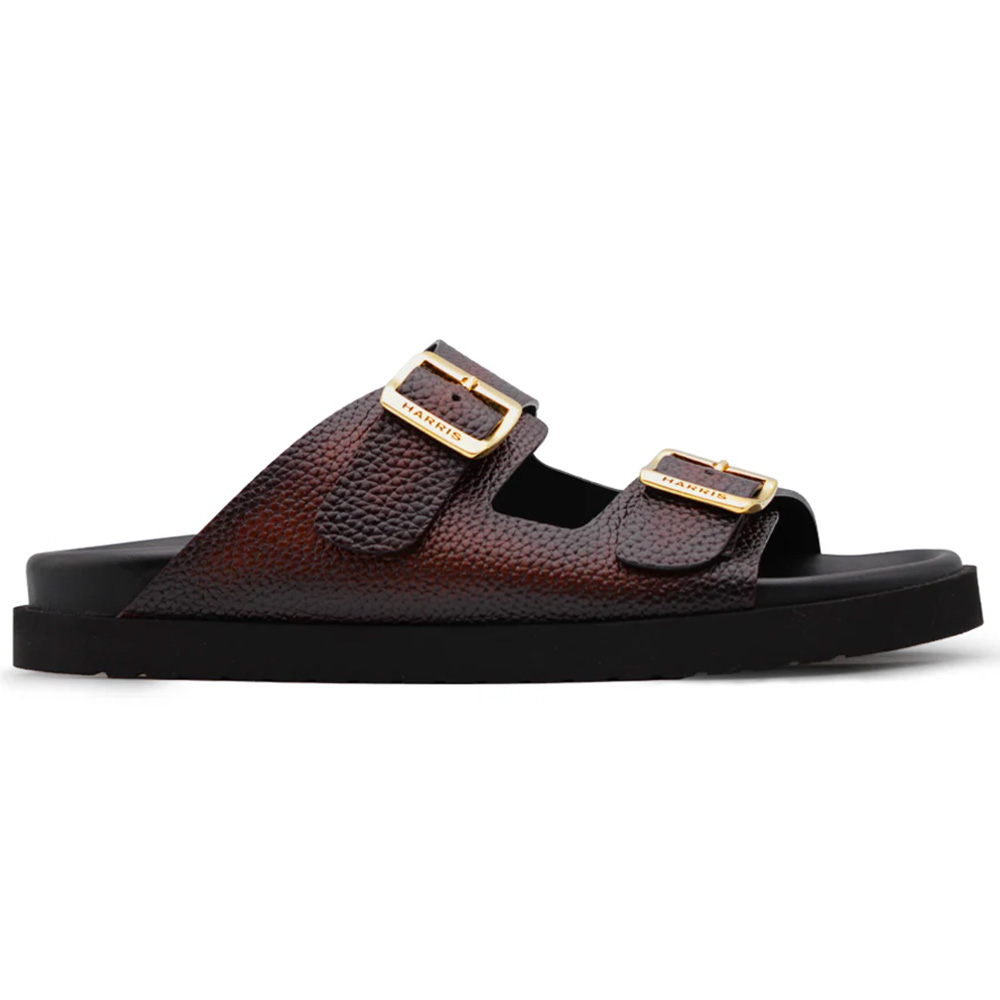 Harris Firenze 1913 Embossed Stingray Sandals Brown Image