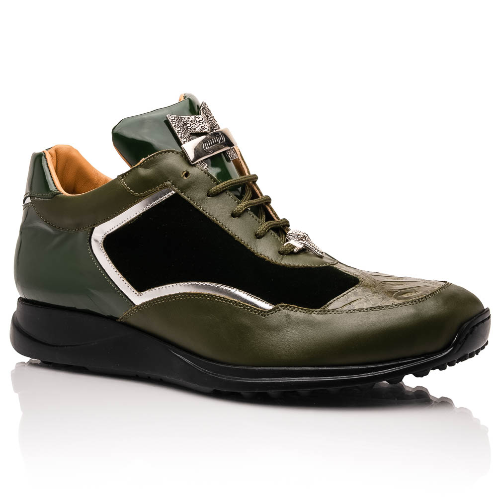 Mauri M705/3 Baby Croc / Velvet Sneakers Money Green Image