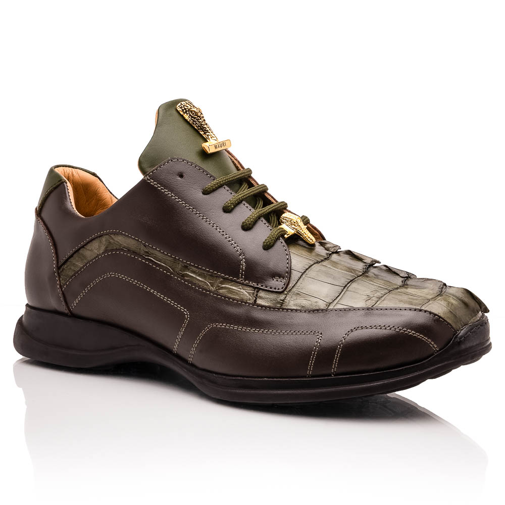 Mauri M799 Hornback / Nappa Sneakers Sport Rust & Money Green Image