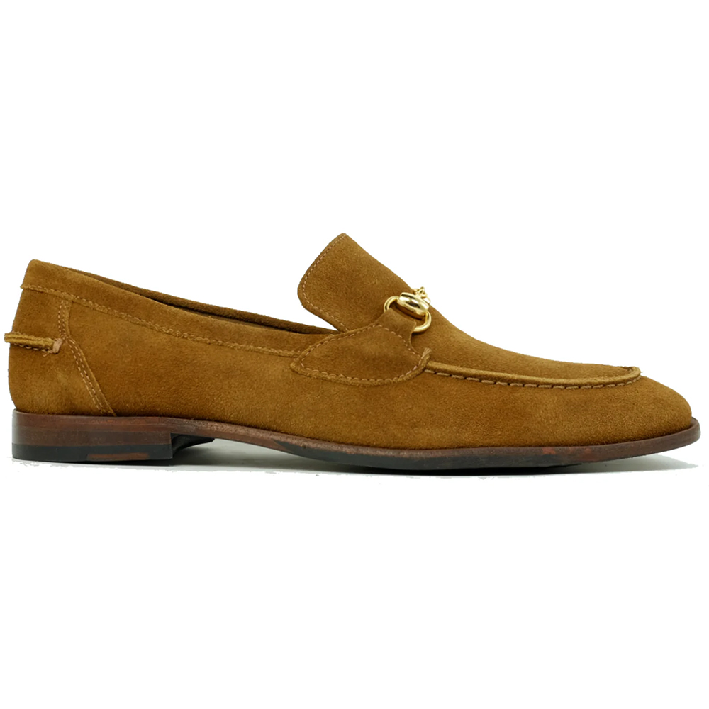 Alan Payne Miami Suede Bit Loafers Bourbon Image