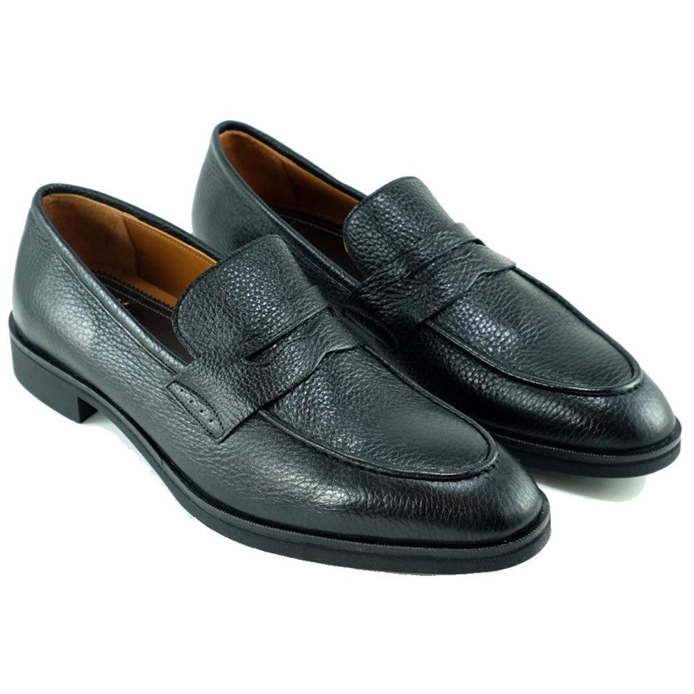 Alan Payne Zurich Deerskin Shoes Black | MensDesignerShoe.com