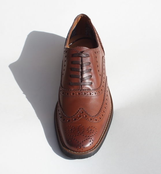 Alan Payne Umbria Wingtip Shoes Chestnut | MensDesignerShoe.com