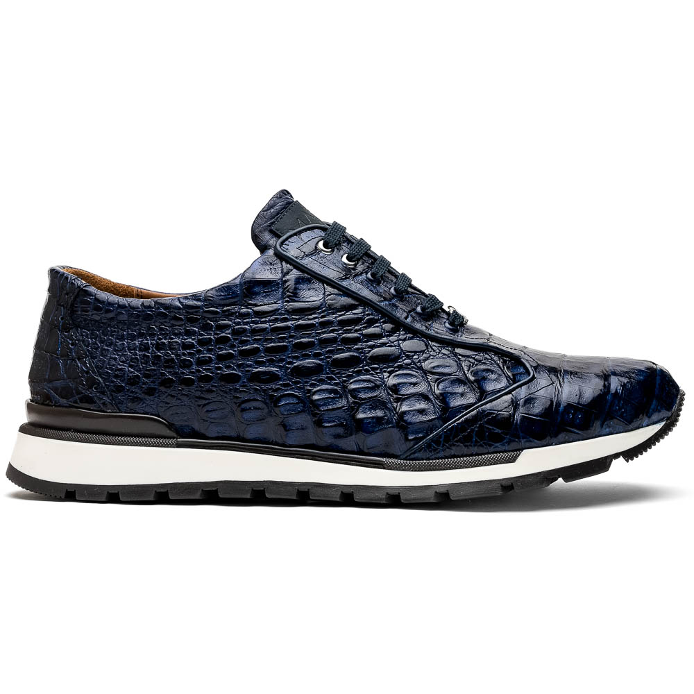 Marco Di Milano Alonzo Caiman Crocodile Sneakers Navy Image