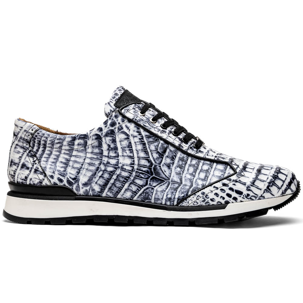 Marco Di Milano Alonzo Caiman Crocodile Sneakers Newspaper Image