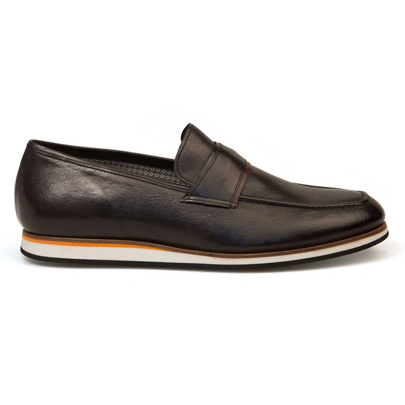 Bacco Bucci Alou Calfskin Shoes Black | MensDesignerShoe.com