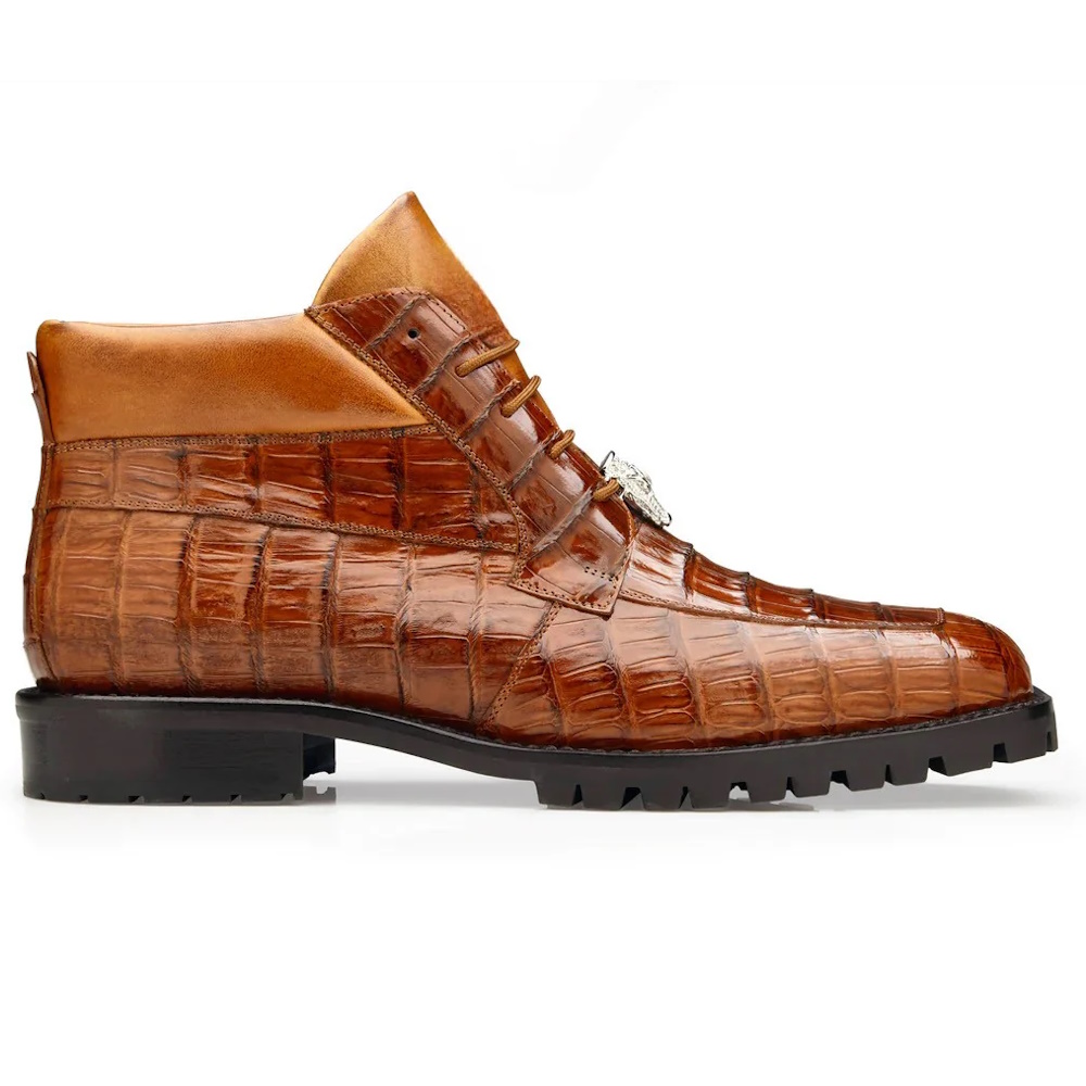 Belvedere Gallardo Caiman Crocodile Boots Antique Sport Image