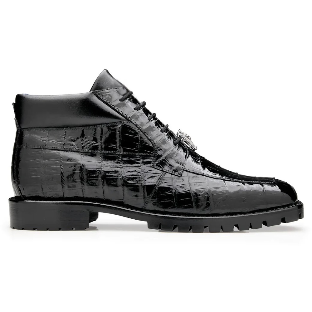 Belvedere Gallardo Caiman Crocodile Boots Black Image