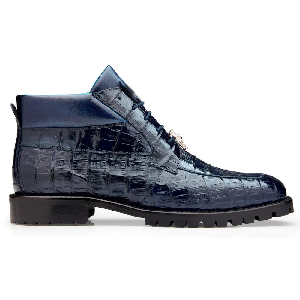 Belvedere Gallardo Caiman Crocodile Boots Navy Image