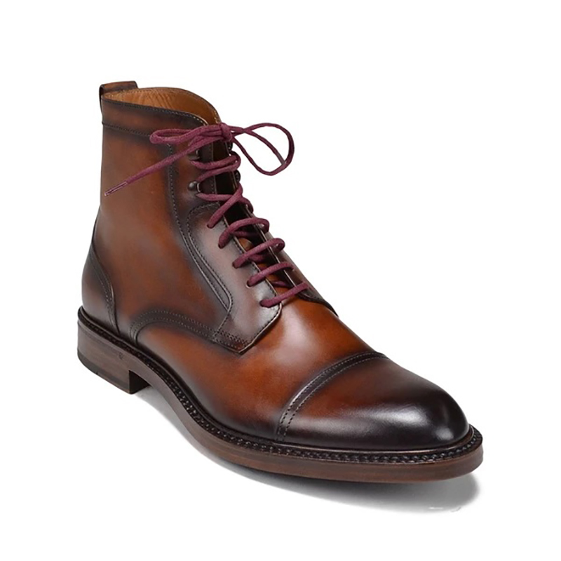 Bruno Magli Antonio Leather Boots Brown | MensDesignerShoe.com