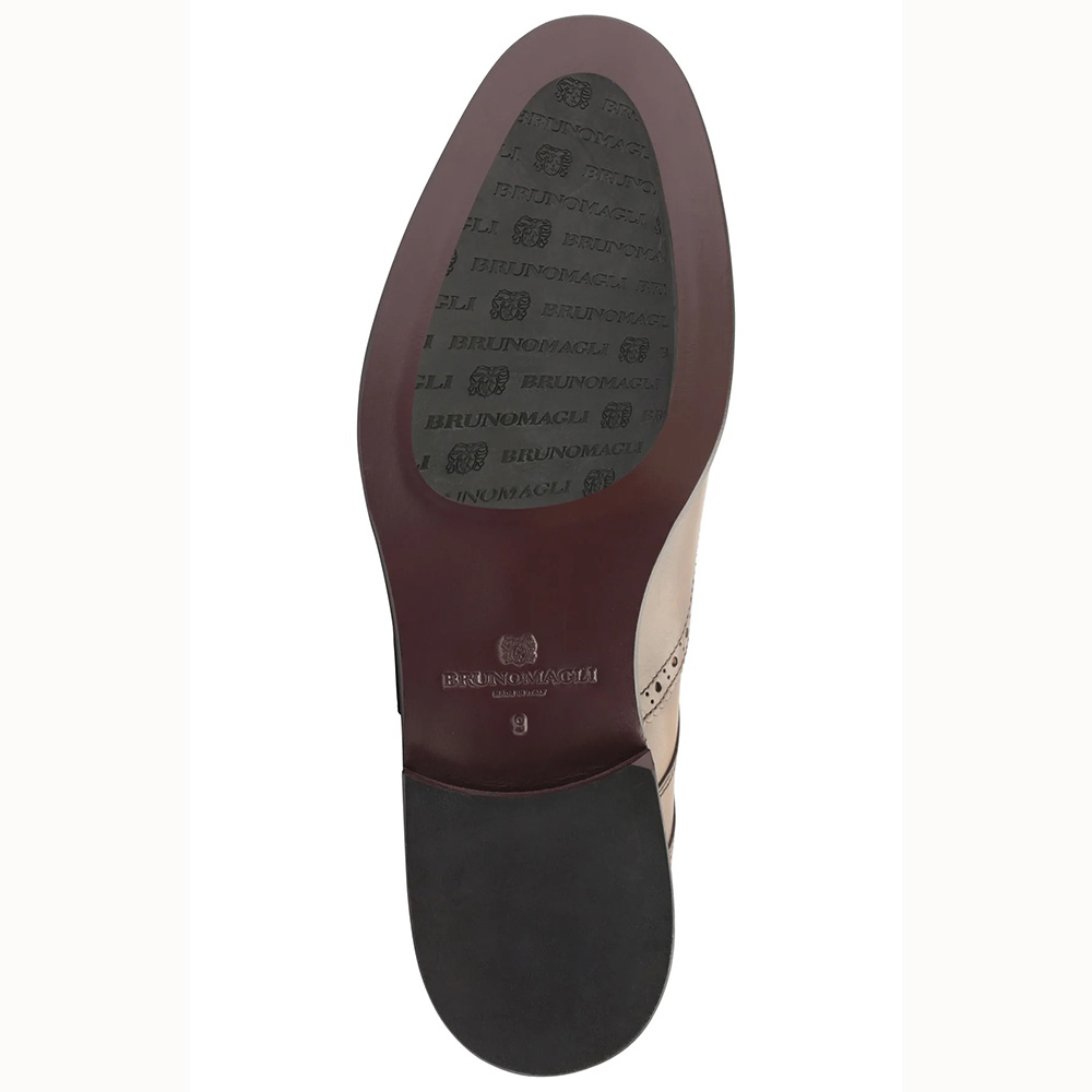 Bruno Magli Atillio Wingtip Blucher Shoes Cognac | MensDesignerShoe.com