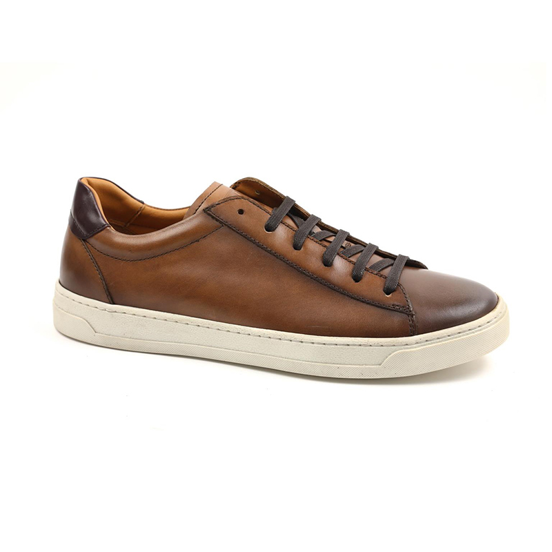 Bruno Magli Dante Lace-up Sneakers Cognac | MensDesignerShoe.com