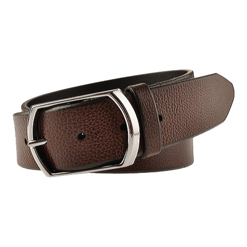 Bruno Magli BT1005 Printed Calf Belt Dark Brown | MensDesignerShoe.com