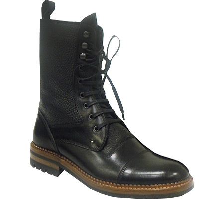 Bruno Magli Palatino Work Boots Black | MensDesignerShoe.com