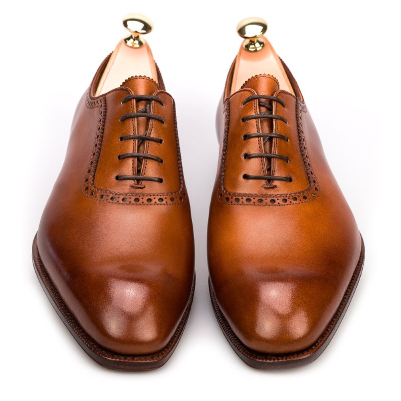 Carmina Adelaide Shoes 80208 Simpson Cognac | MensDesignerShoe.com