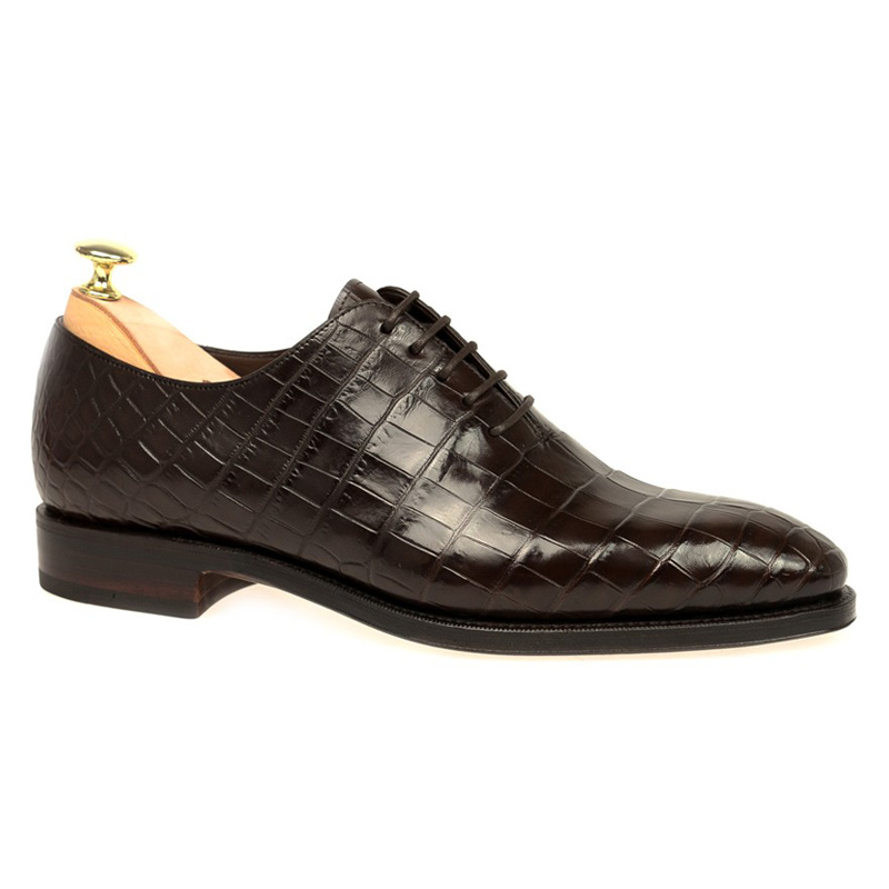 Carmina Alligator Shoes 910 Rain Brown | MensDesignerShoe.com