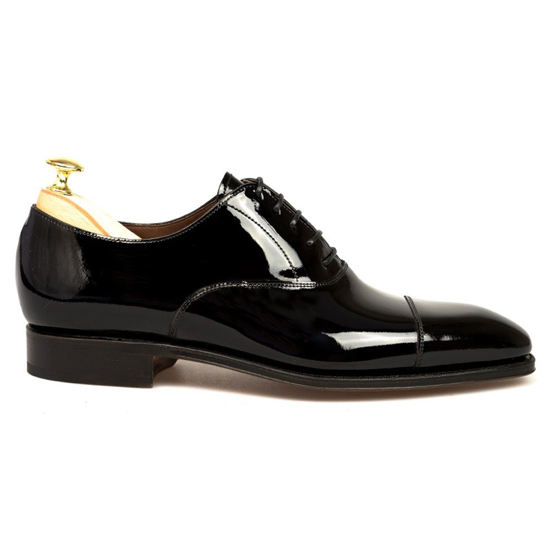 Carmina Oxford Shoes 80386 Rain Black Patent | MensDesignerShoe.com
