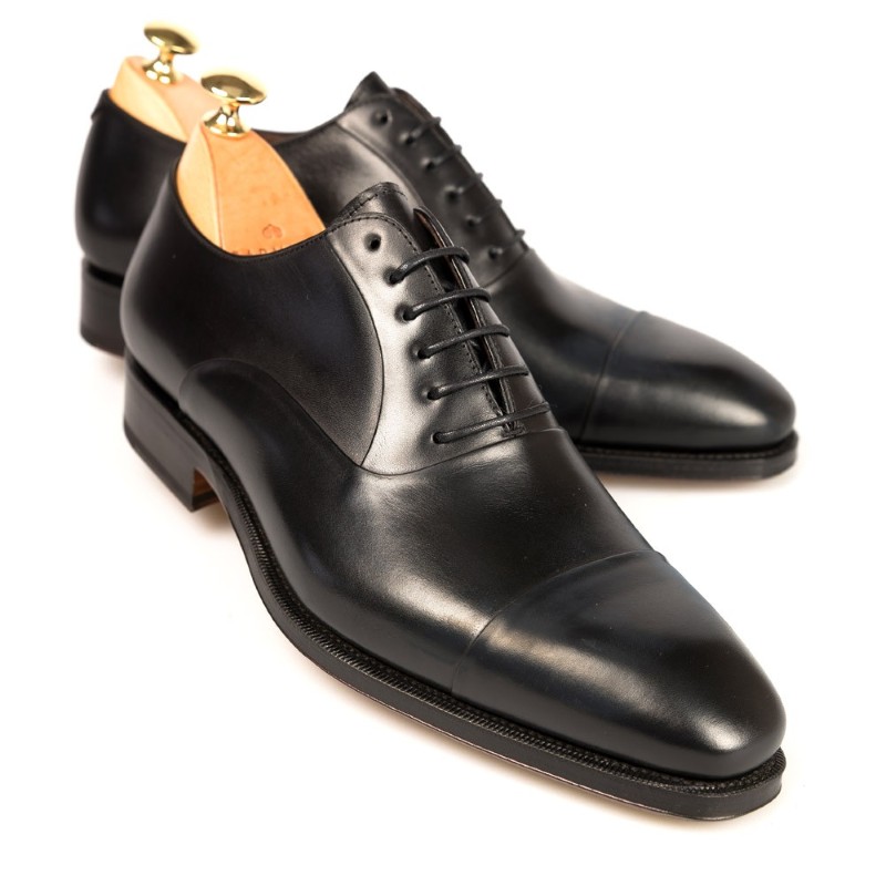Carmina Oxford Shoes 80424 Rain Black | MensDesignerShoe.com