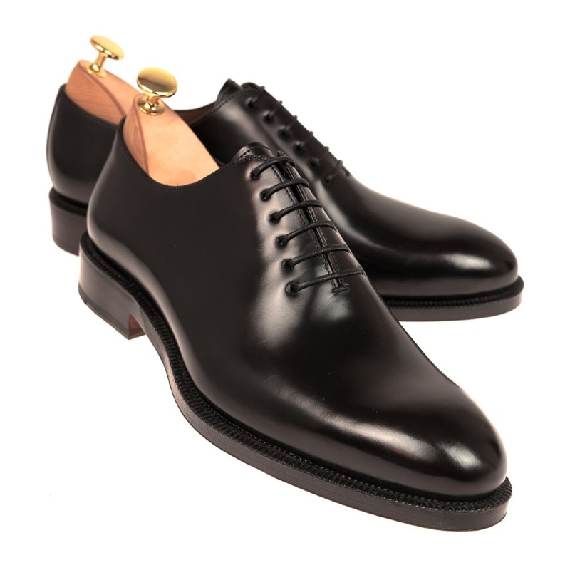 Carmina Wholecut Shoes 80588 Soller Black | MensDesignerShoe.com