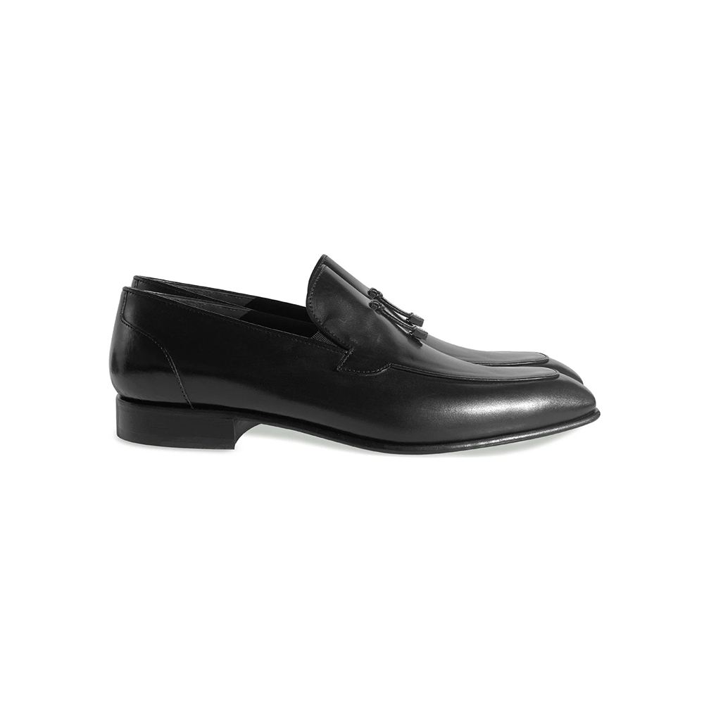 Corrente C099-5470HS Tassel Loafers Black | MensDesignerShoe.com