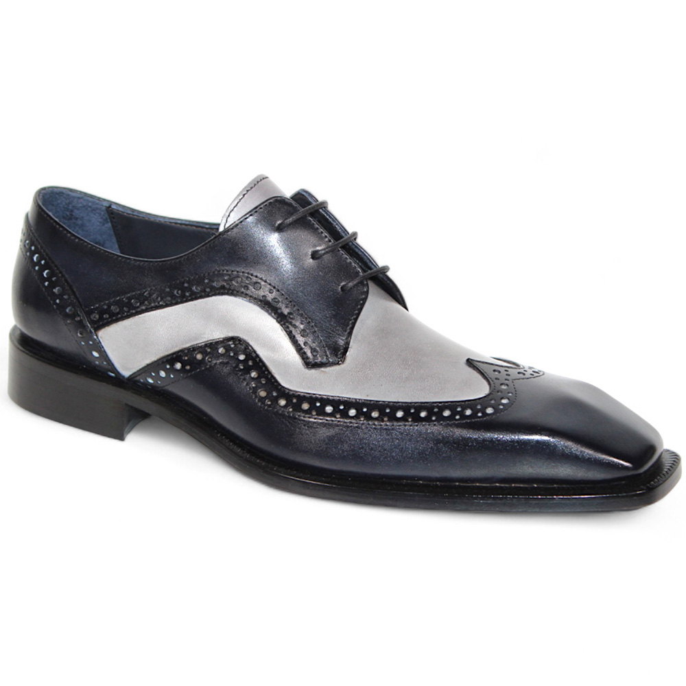 Duca by Matiste Saranno Calfskin Shoes Black / Light Grey Image