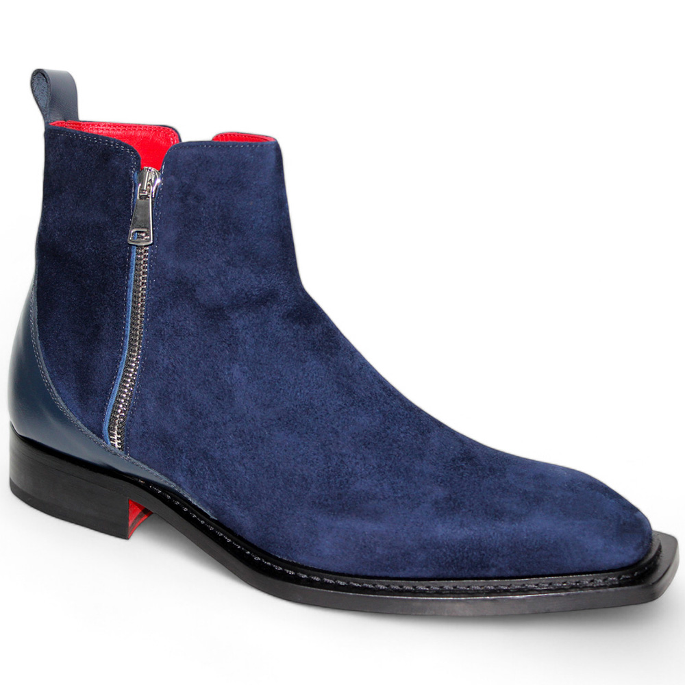 Emilio Franco Cesare Suede Boots Navy Image