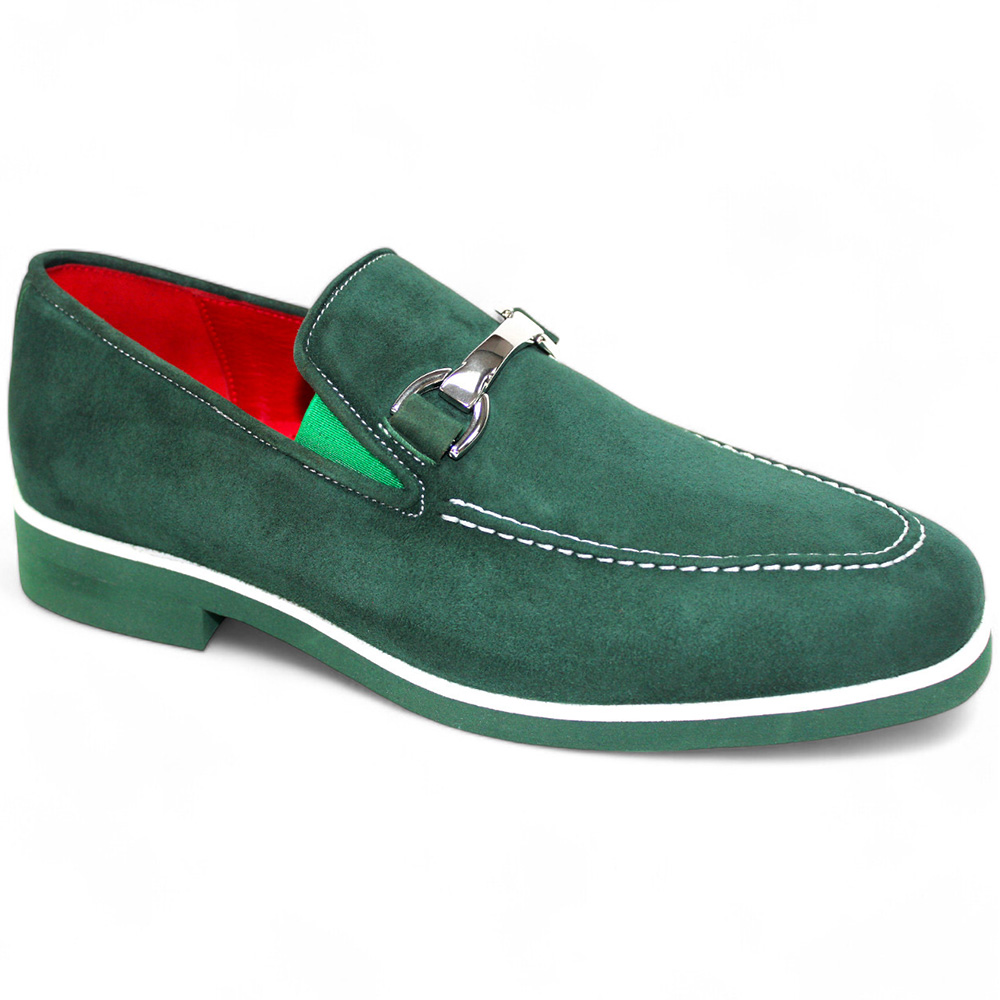 Emilio Franco Nino II Genuine Suede Loafers Green Image