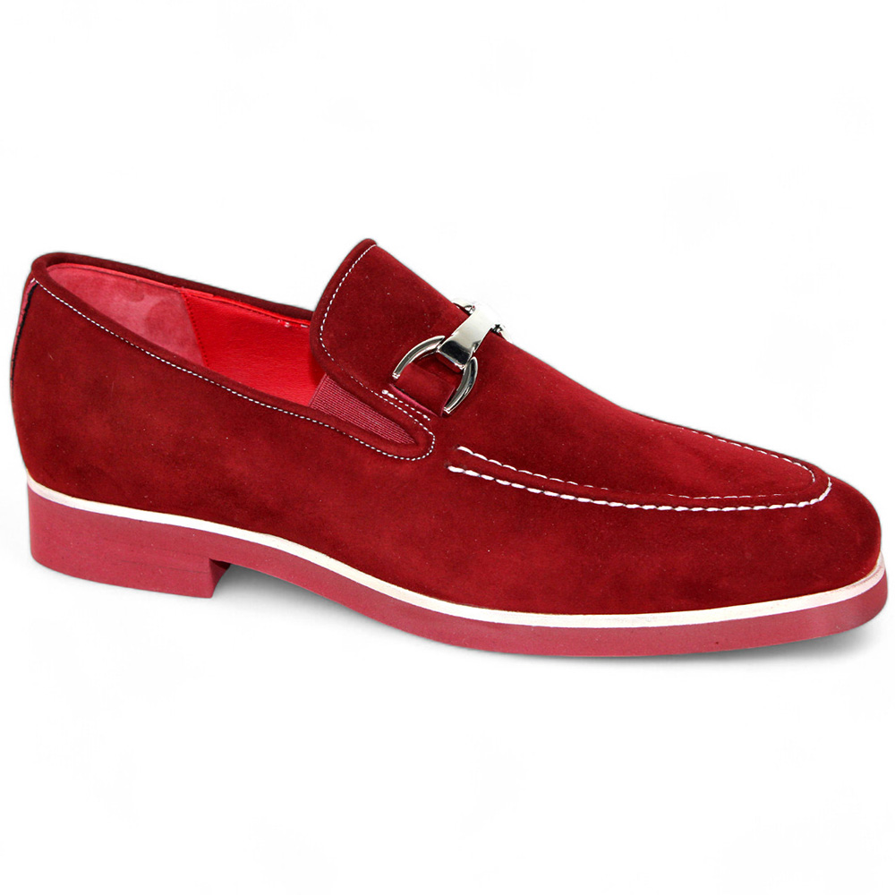 Emilio Franco Nino II Suede Loafers Burgundy Image