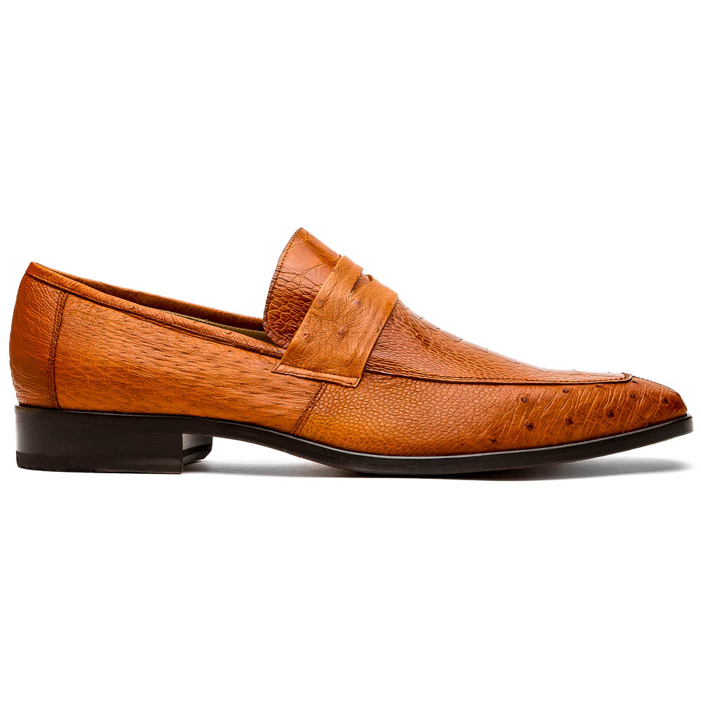 Marco Di Milano Fangio Ostrich Penny Loafer Cognac Image