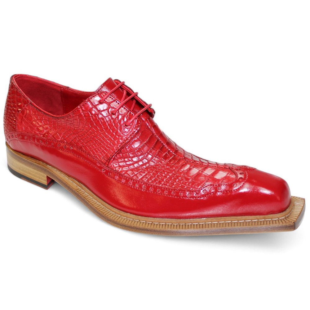 Fennix Finley Genuine Alligator/ Leather Shoes Red Image