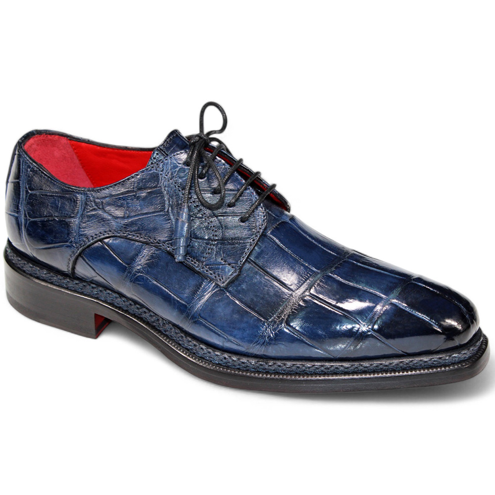 Fennix Gabriel Genuine Alligator Shoes Navy Image