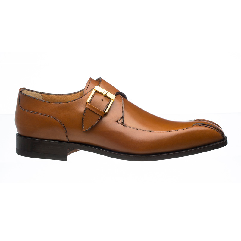Ferrini 3873 / 169 French Calfskin Monk Strap Shoes Brown ...