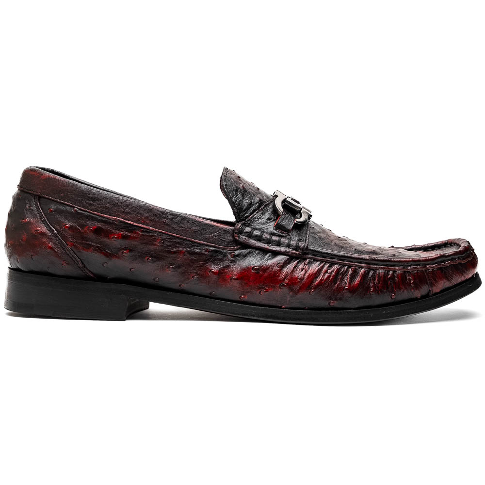 Marco Di Milano Ferrioni Ostrich Bit Loafer Black Cherry Image