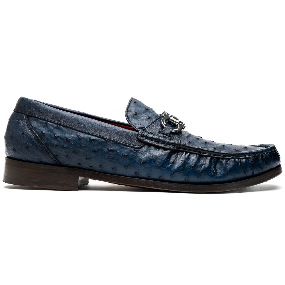 Marco Di Milano Ferrioni Ostrich Bit Loafer Navy Image