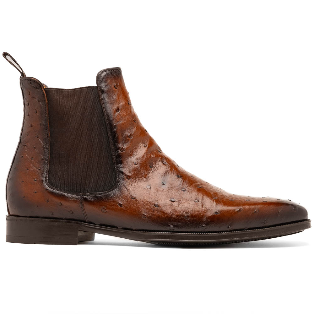 Mezlan Ostrich Chelsea Boot Brown (Exclusive) (50108-S) Image