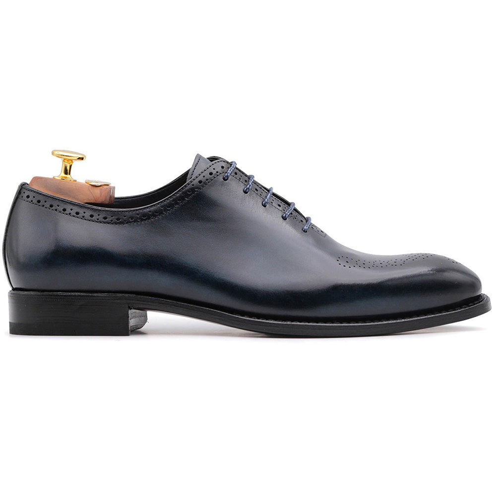 Harris Firenze 1913 Calfskin Leather Shoes Blu Image