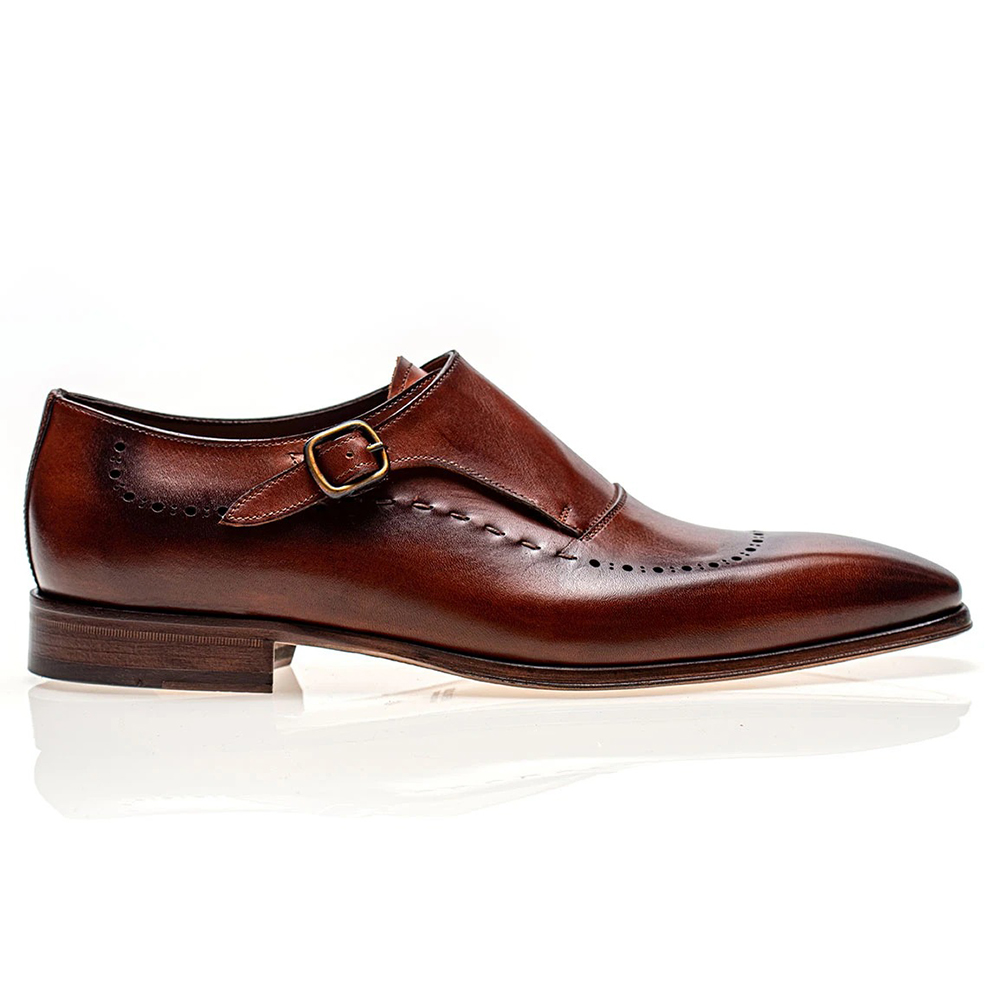 Jose Real Mastrich Monkstrap Shoes Tuscania | MensDesignerShoe.com