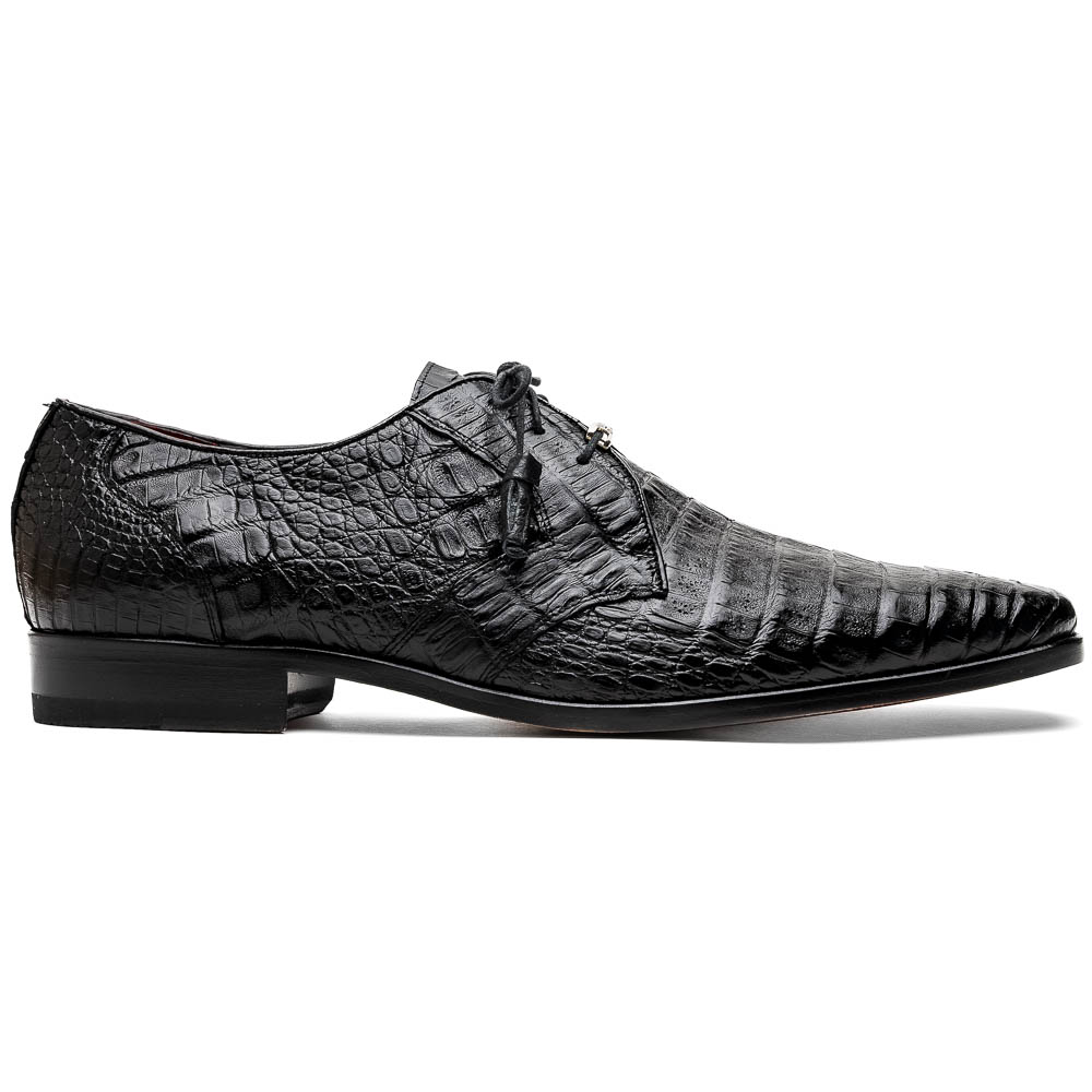 Marco Di Milano Lacio Caiman Crocodile Derby Black Image