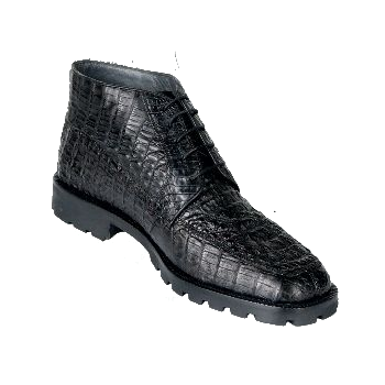 Los Altos Caiman Hornback Boots Black | MensDesignerShoe.com