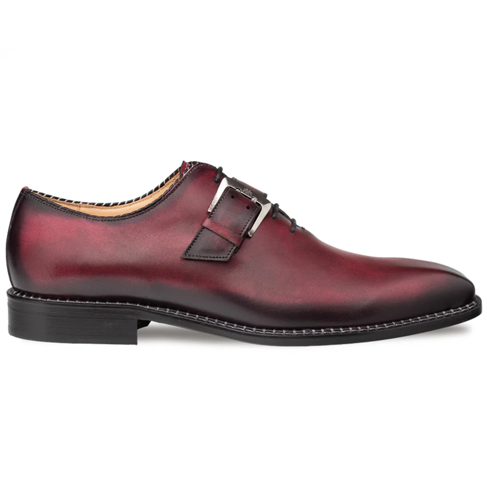 Mezlan Machado Oxford Monk Strap Burgundy (21317) Image