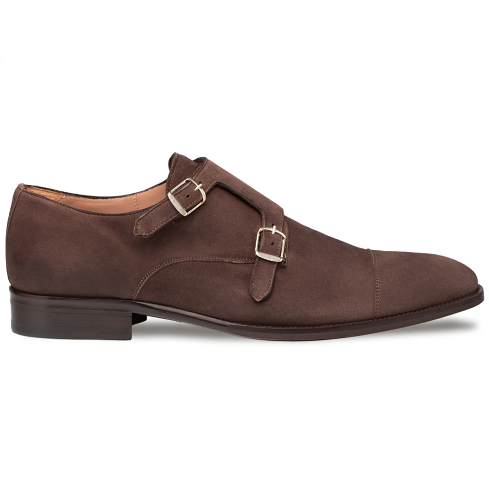 Mezlan Actore II Suede Double Monk Strap Chestnut (21356) Image