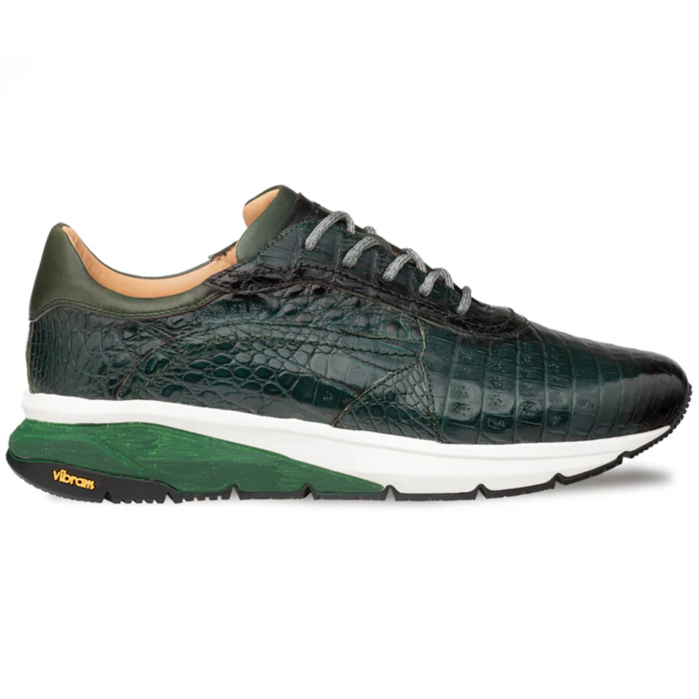 Mezlan Quevedo Crocodile Sneaker Forest / Green (50063-F) Image