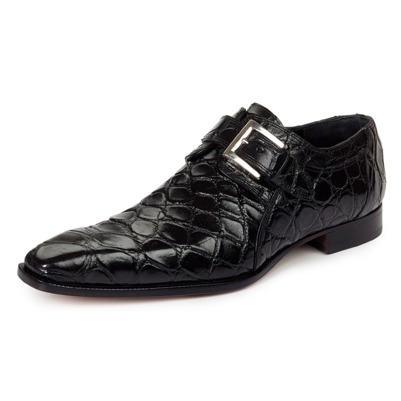 Mauri 4560 Via Spiga Alligator Monk Strap Shoes Gold (Special Order ...