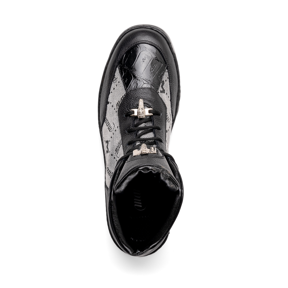 Louis Vuitton Black Leather Rivoli Sneakers Size 41.5 Louis