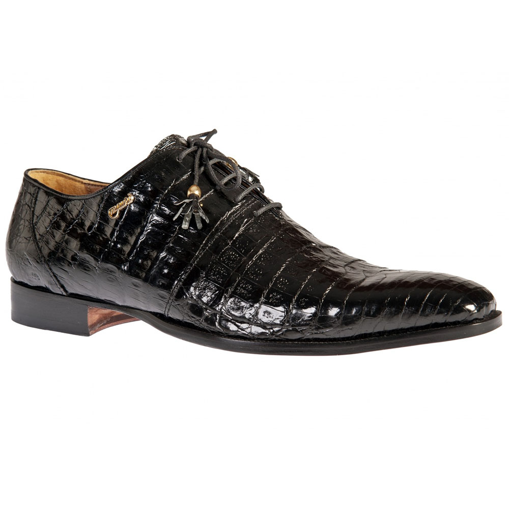 Mauri 4504/1 Baby Croc Shoes Black | MensDesignerShoe.com