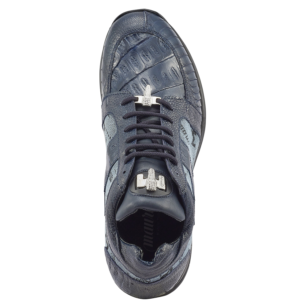 Louis Vuitton Navy Blue Suede And Fabric Trainers Low Top Sneakers Size  40.5 Louis Vuitton